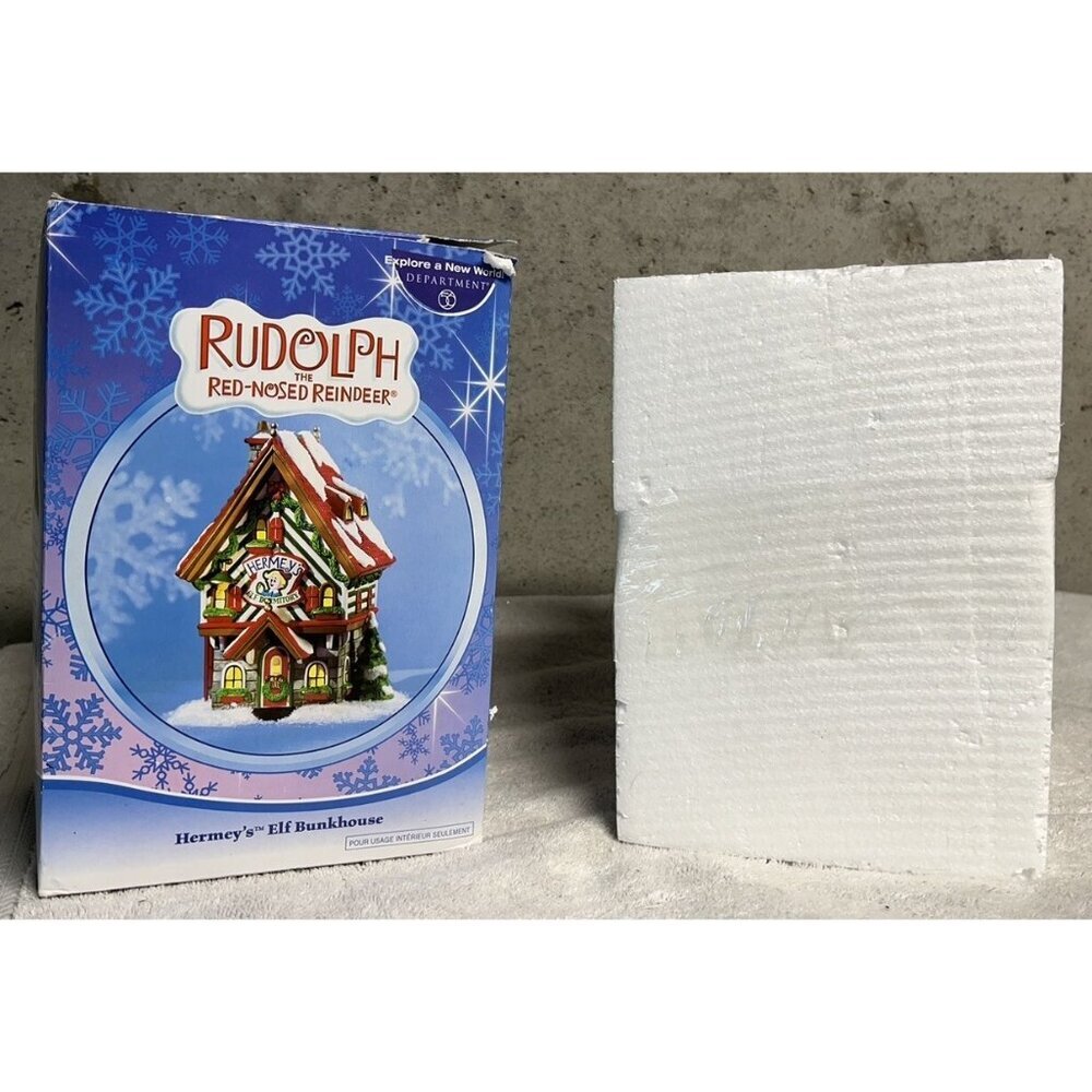 Dept 56 Hermey's Elf Bunkhouse Rudolph The Red-Nosed Reindeer Village 56.06360